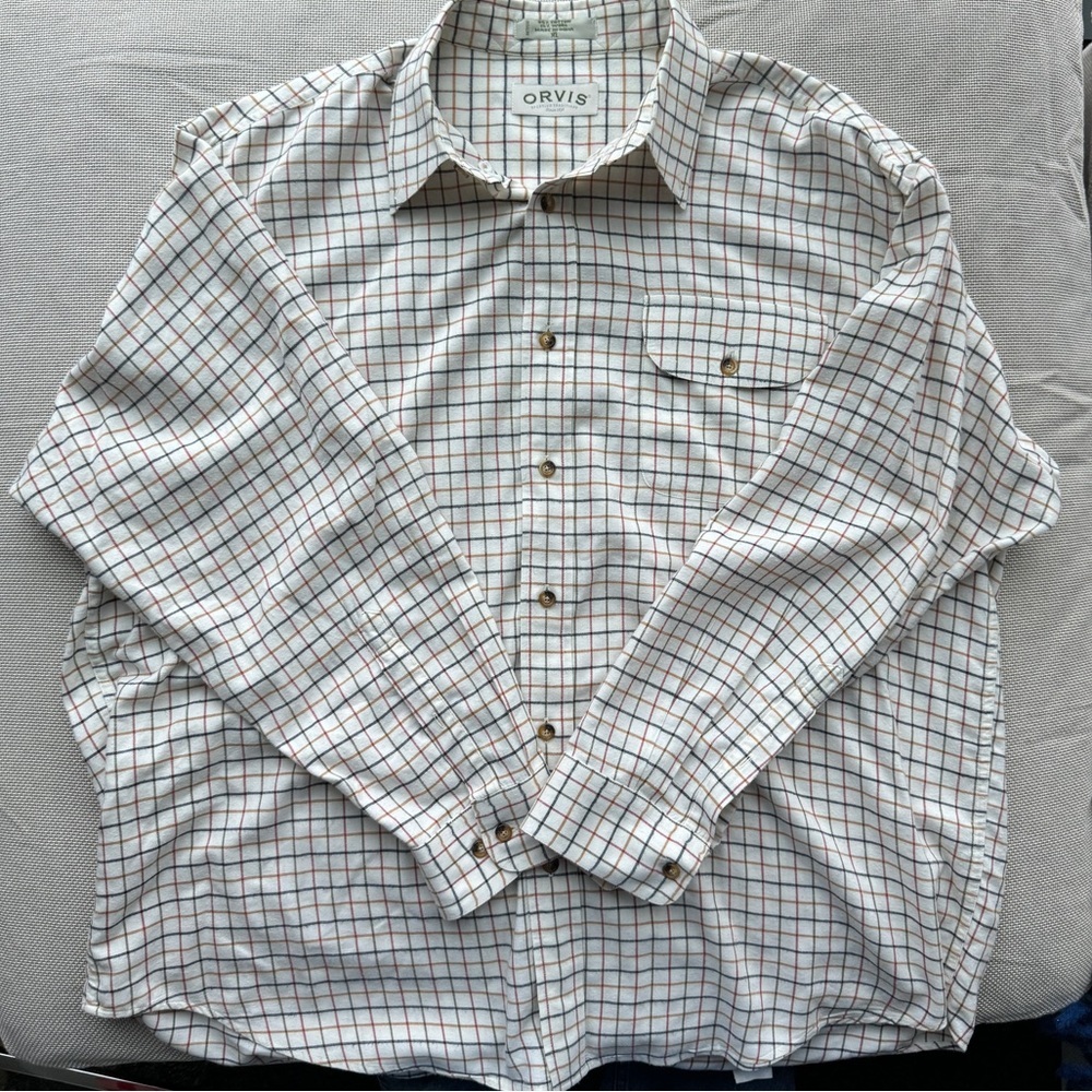 Vintage Orvis‎ Wool Button-Up Shirt - Men’s XL